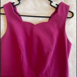 Size 2 Express Dress with scallop neck and v in back.